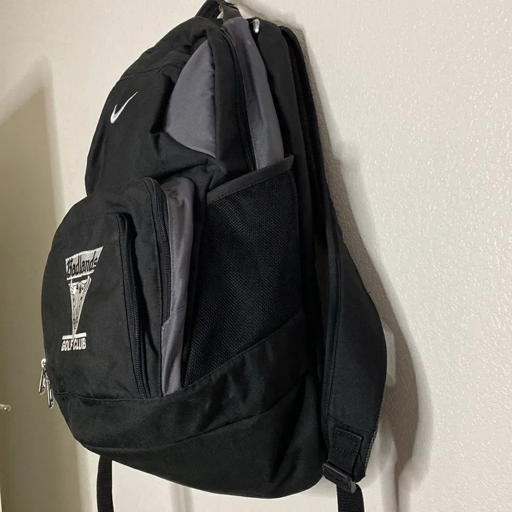 NIKE Backpack with BADLANDS Golf Club Embroidered on Front OS